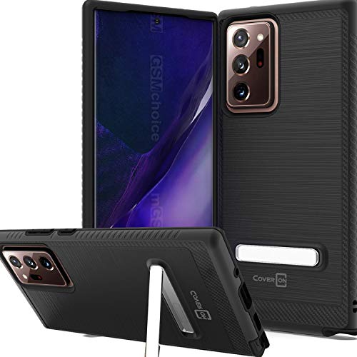 CoverON Metal Kickstand for Samsung Galaxy Note 20 Ultra Case, Reinforced Magnetic Stand Hybrid Rugged Phone Cover - Black CoverON Metal Kickstand for Samsung Galaxy Note 20 Ultra Case, Reinforced Magnetic Stand Hybrid Rugged Phone Cover - Black