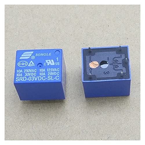 Relais DC 3V résistant SRD-03VDC-SL-C pour réparer les pannes de cartes électroniques PCB