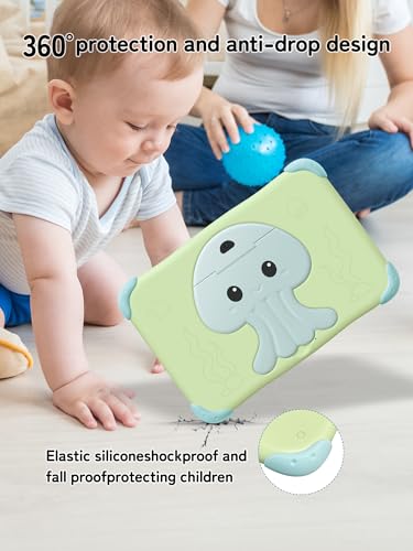 Image of Android 14 Tablet for Kids, 8 inch FHD Tablet with Quad-core, Kids Space, Parental Control, 32GB ROM, WiFi, Bluetooth 5.0, YouTube, Great Gift for Toddler 4000mAh Battery