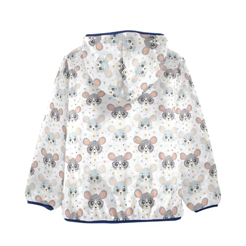 Cute Mouse Boys Fleece Coat,Children's Zip-Up Hoodie Jacket,Baby Warm Fashion Outerwear 3-10T,A1134322