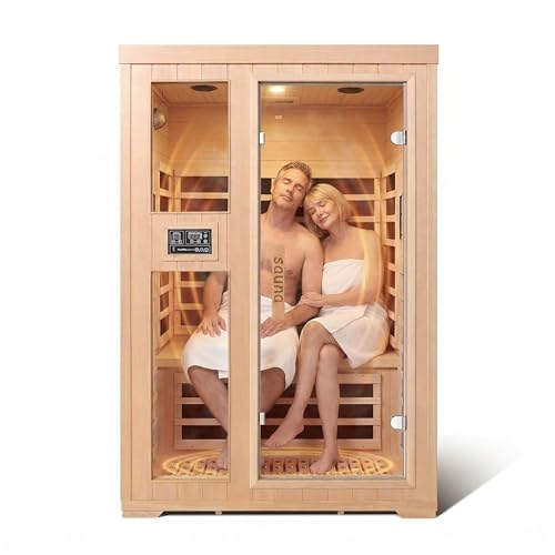 Homsido 2-Person Infrared Sauna with Bluetooth & Lights