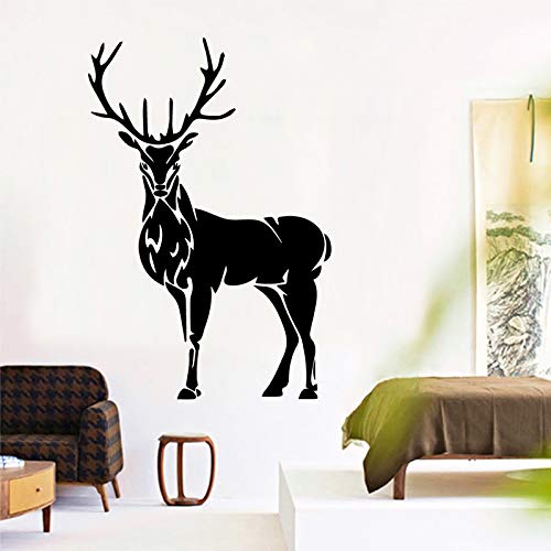 mlpnko Etiqueta de la Pared de los Ciervos Sala de Estar Dormitorio decoración Vinilo Arte Pared Etiqueta Impermeable decoración del hogar 30x37 cm