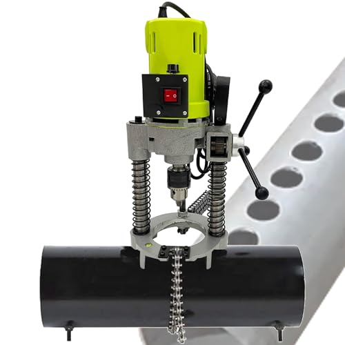 Maisutseb Electric Pipe Hole Punch,1.8kw Steel Hole Puncher,Firefighting Pipe Opening Machine,25-114mm Opening Diameter, 24-165mm Pipe Diameter,for Steel Iron Galvanised Pipes