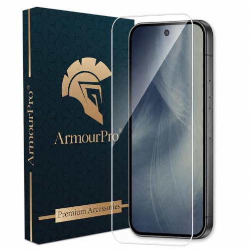 Image of ArmourPro Borderless Tempered Glass for Google Pixel 11 - Clear Screen Protector with Anti Dust Speaker Mesh, 9H Scratch Resistant, HD Clarity, Case Friendly, Bubble-Free