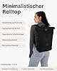 Johnny Urban Rucksack Damen & Herren Grau - Robin Medium - Rolltop Mit Laptopfach für Uni Business Fahrrad - 15L - Nachhaltig - Wasserabweisend #2