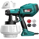 NEU MASTER Paint Sprayer, Easy to Use Spray Paint Gun, 1200ML/4 Nozzles/3 Patterns for Home Interior and Exterior, House Painting, Fence, Ceiling (Green)