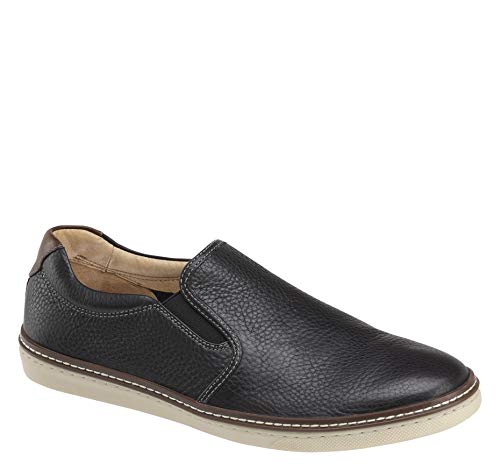 Johnston & Murphy Men's McGuffey Slip-On Shoe Black Full Grain 9.5 M US