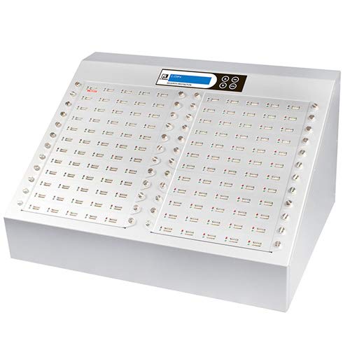 Ureach 1:119 USB Duplicator 2GB/Min - Standalone Flash Drive Copier/Eraser - Clones Thumb Drives Up to 33MB/Sec - Intelligent 9 Silver Series (UB9120S)