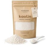Weiße Tonerde Pulver Kaolin 300g - Kaolin Clay ESSENCIALES - Chemiefrei Gesichtsreinigung - Kosmetikton für natü ...