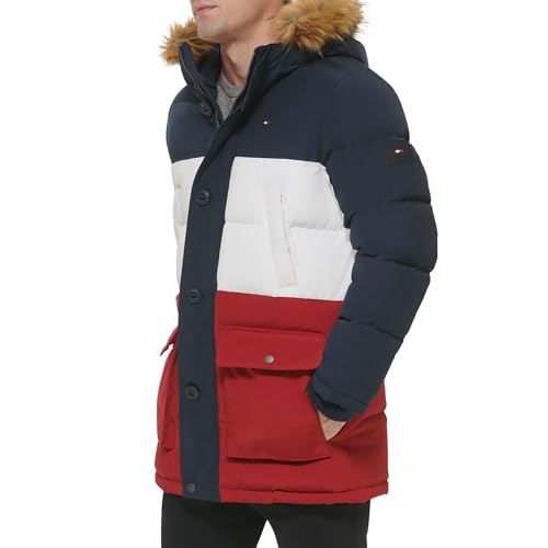 Image of Tommy Hilfiger Mens Quilted Snorkel Parka Coat