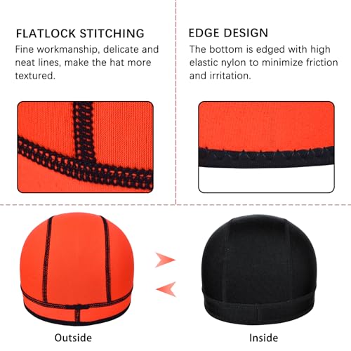 Image of DEHAI Neoprene Diving Hood Wetsuit Swimming Caps for Womens Mens Youth, 2mm 3mm Thermal Water Beanie Hat Keep Long Hair Dry for Curly Locs Braids