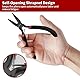 WISEUP Schmuckzangen-Set – Nadel-/Kettennase, runde Nase und Drahtschneider für Schmuck, DIY, Handwerk, Reparatur und Drahtwickeln, 3-teilig