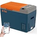 AKHAL-TEKE 12 Volt Refrigerator, 32 Quart(30L) Portable Refrigerator Freezer(-7?~50?) APP Control Car Fridge Cooler with Compressor 12/24V DC and 110-240V AC for Car, Camping and Home Use