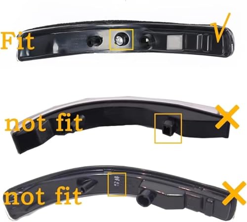 Intermitente de espejo retrovisor de coche Kia Rio MK3 luz de señal de giro derecho 4