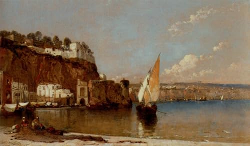 Poster image affiches et gravures Arthur Meadows baie de sorrente de naples toile 60x90