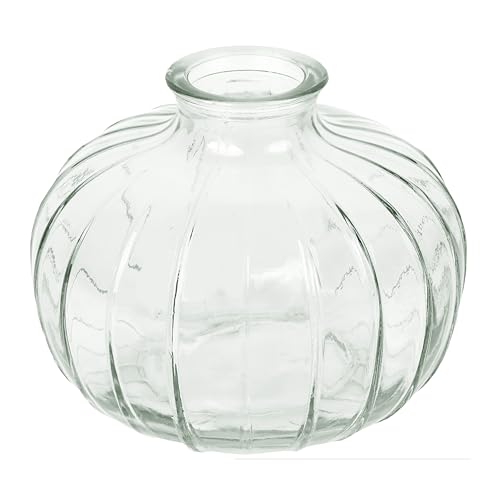 Talking Tables Vase Soliflore en Verre Transparent – Lot de 1 Petit Vase Décoratif Idéal pour Centres de Table Mariage, Décoration Maison, Fête, Jardin, Cadeau...