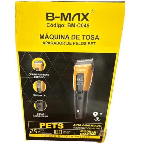 Máquina de Tosa Silenciosa para Pets com Display Digital – 3 Modos de Corte, Luz Auxiliar e Bateria