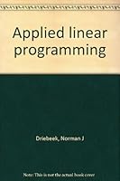 Applied linear programming B0006DXH2Y Book Cover