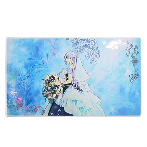 Teardrop The Rikka Queen Ygo Foil Playmat Holographic Mat Gaming Competition Pad Mat For Tcg Ccg Trading Card Game Mat + Playmat Tube #TOP1