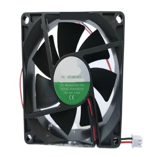 Ventilateur inverseur 8025 HD8025B24D DC24V pour remplacer l'extracteur d'air usagé 8cm 2 fils