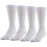 MediPEDS Men's 8 Pack Diabetic Crew Socks with Non-Binding Top