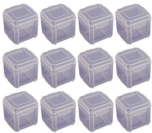 Cottage Mills DotBox Large Box - 12 pcs. Little Storage Boxes for Small Items Like Beads and Parts. Boxes Fit Inside DotBox Carrying Cases Sold Separately. 3 Packages of 4.