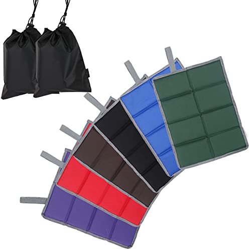 Sitting Pad, 2 Pcs Foam Hiking Seat Pad Foldable, Waterproof Seat Pad Camping with Storage Bags, Outdoor Folding Foam Sitting Mat for Hiking, Picnic, Backpacking