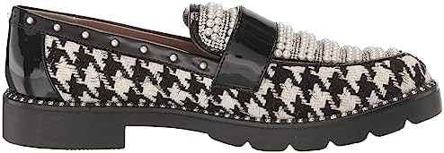 Betsey Johnson Women's Mariam Loafer, Houndstooth Multi, 5 | Image 5