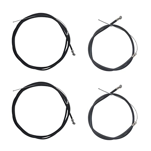 Xcrui 2Pair Bike Brake Cable, Front And Rear Brake Cable ，Bicycle Brake Cables For Road Bike/Mountain Bike/Mtb,Black #TOP6