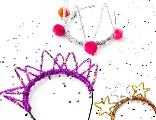 Anvin Pipe Cleaners 100 Pcs 10 Colors Chenille Stems For Diy Crafts Decorations Creative School Projects (6 Mm X 12 Inch, Bling-Bling Colors) #TOP4