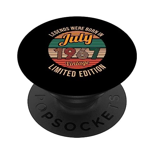 Las leyendas nacieron en Julio 1967 Cumpleaños 56 PopSockets PopGrip Intercambiable