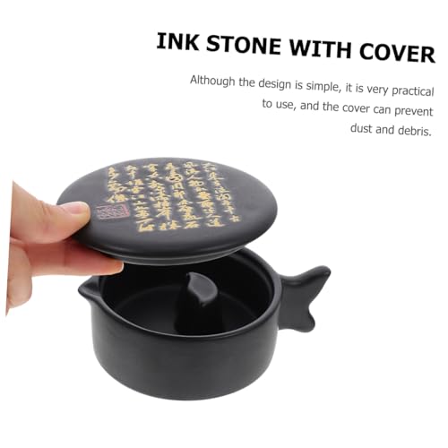 Encre pour étudiants avec plaque de calligraphie et couvercle - 3