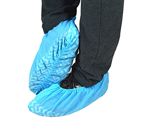 Qian Sou DSCS01 Disposable Boot & Shoe Covers 100 Pairs (200 Pack) Non Slip Durable Large Size Fits Virtually Most Shoes thumb #1