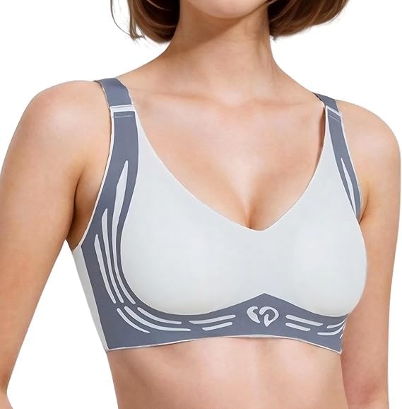 Image of Brachy Women Plus Size Padded Light Support Wireless Bra, Seamless Soft Bralette, for Sleep, Yoga and Everyday Sports Bra M-3XL