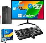 MINI COMPUTADOR COMPLETO INTEL I5 3ª, 16GB DDR3, SSD 240GB + MONITOR 19' + KIT TECLADO E MOUSE