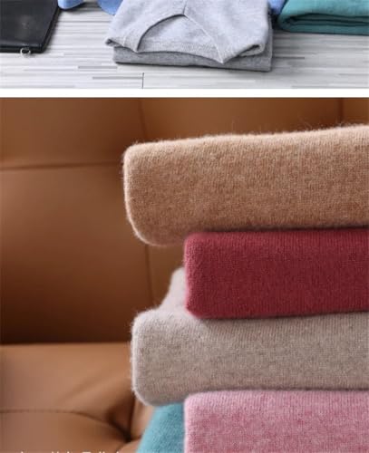 Mens 100 Percent Wool V Neck Pullover Long Sleeve Loose Fit Knitted Sweater Business Casual Jumper4