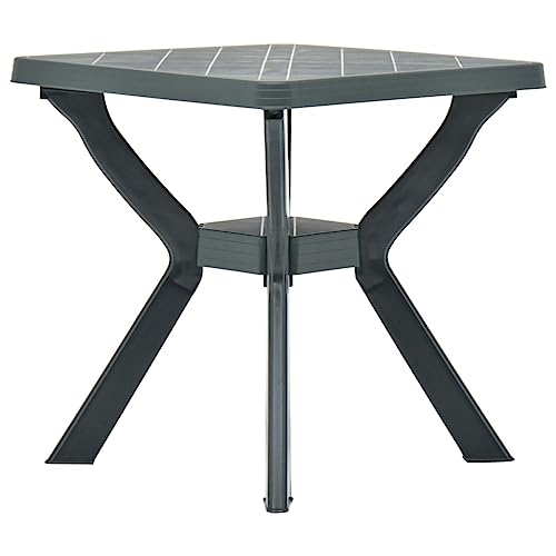 Générique Table de Bistro Vert 70x70x72 cm Plastique,Meubles,Mobilier de Jardin,Tables de Jardin,Vert,7.06 KG,48800
