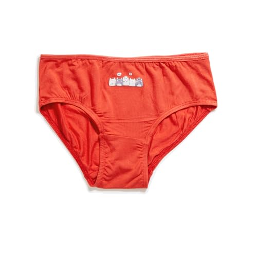 Cotton Cute Print Girl's Panty/Underwear | Regular Fit Multicolour| Breathable & Super Soft Fabric | (Pack of 3) (3-4 Years)3