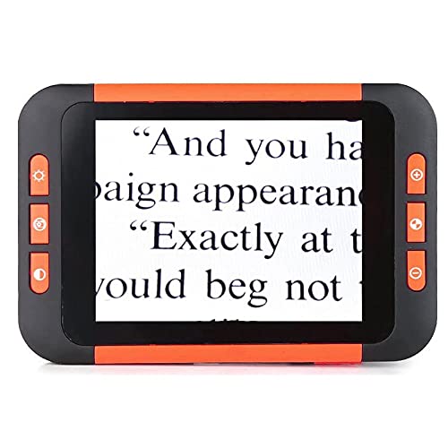 KYATON Lupa De Vídeo Digital De 3,5 Pulgadas, 3 Modos De Color, Zoom 2X-32X, Batería Recargable, Brillo Ajustable, For Lectura De Libros con Baja Visión