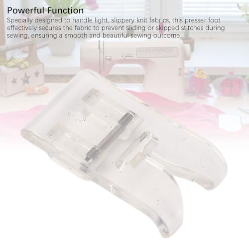 Pie Prensatela Transparente para Tela de Punto Máquina de Coser miniatura 2