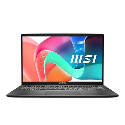 MSI Modern 15 F1MG-072IT, Notebook 15.6' FullHD 60Hz, Intel Core 7 150U, Intel Graphics, 1TB SSD PCIe4, 16GB RAM DDR4 3200MHz, WiFi 6E, Win 11 Home [Layout e Garanzia ITA] Grigio