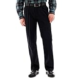 Lee Men's No Iron Relaxed Fit Pleated Pant