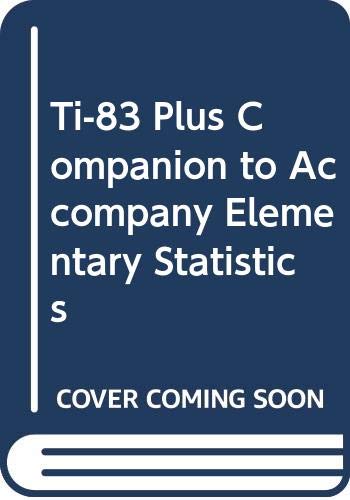 Ti-83 Plus Companion to Accompany Elementary St... 0321122089 Book Cover