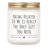 Funny Gifts for Brother, Brother Birthday Gifts, Brothers Gift from Sister, Soy Wax Lavender Candles for Siblings, Sister, Nephew, Friends