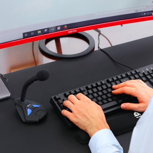 Microfono USB KLIM Voice V2 Rosso - Per Streaming, Podcast, PC, PS4, Con Filtro Anti-Pop - Foto 8
