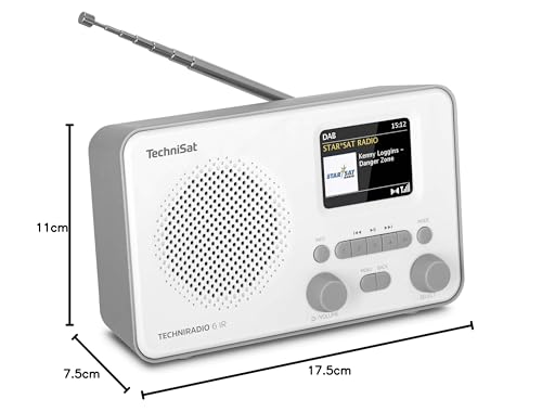 TechniSat TECHNIRADIO 6 IR – portables Internetradio (DAB+, UKW, WLAN, Bluetooth, Farbdisplay,...