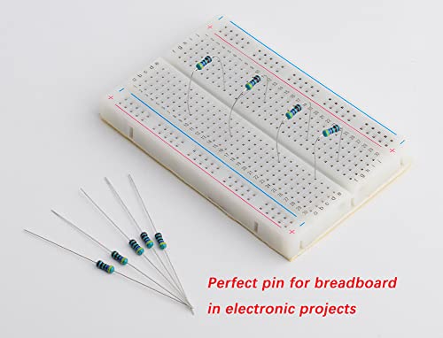 DIYmall Resistor Kit, 1460pcs (73 Values x 20pcs) Resistors Assortment, 1ohm to 1M ohm, 1/4W 1% Metal Film, ROHS Resistor for Arduino Raspberry PI DIY Electronic Projects