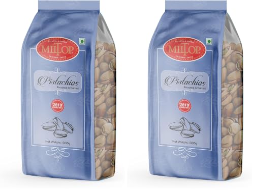 Image of Miltop Salted Pista, 500g (Pack of 2)