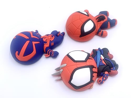 Monogram Ímãs de espuma 3D compatíveis com Spider-Man Across The Spiderverse Conjunto de 3 peças de