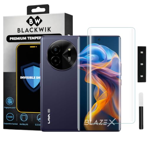 Image of Blackwik UV Curved Tempered Glass for Lava Blaze X 5G | 1-Pack